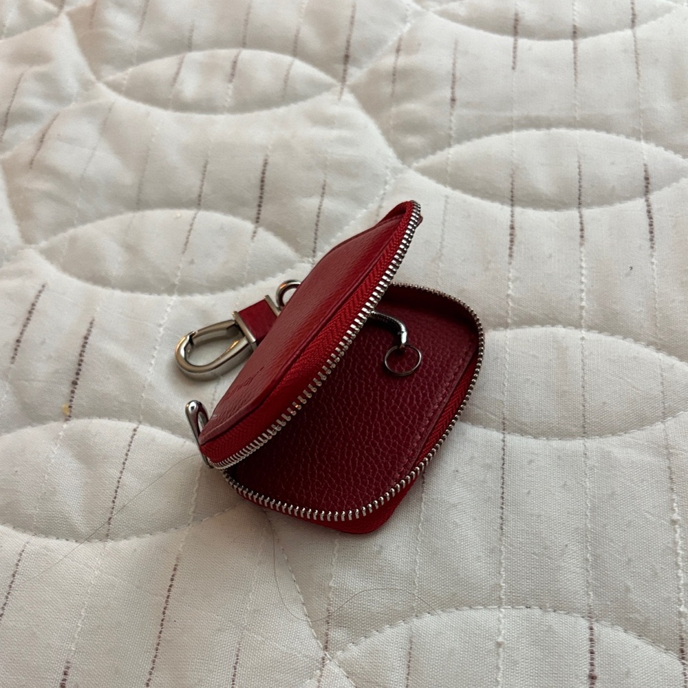Red Leather Key Holder